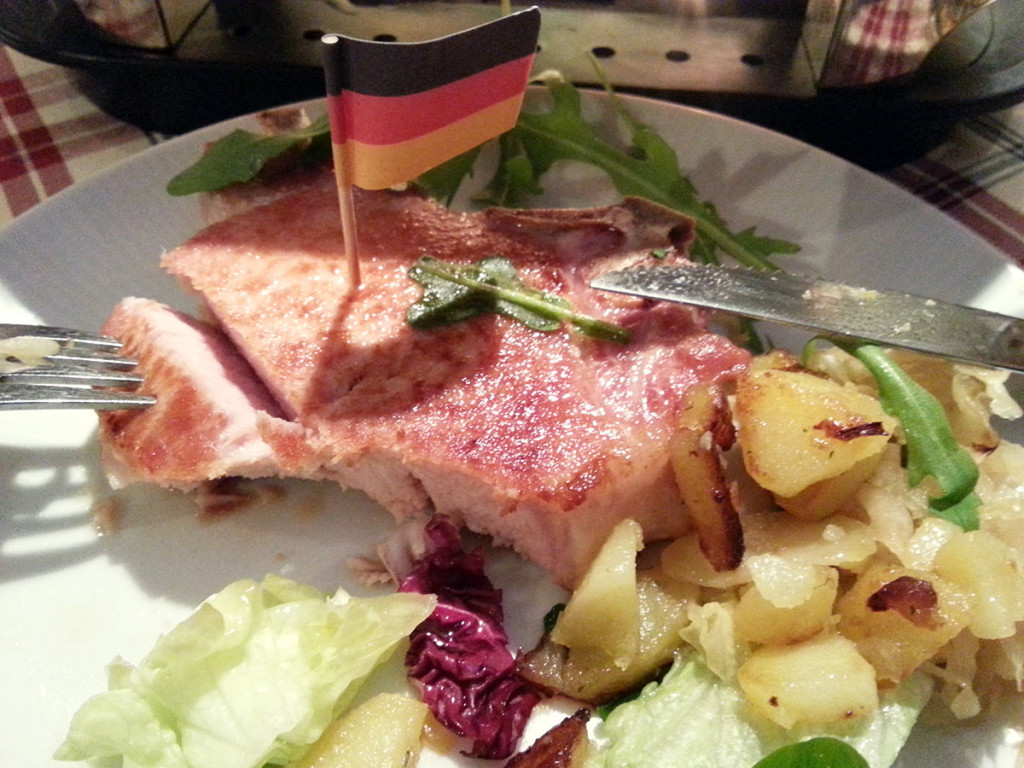 Niemiecka kuchnia w czystej postaci. Mniam.