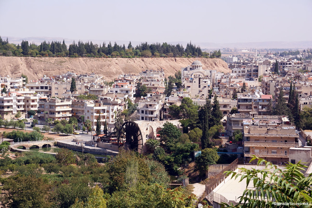 Widok na biblijne miasto Hama.